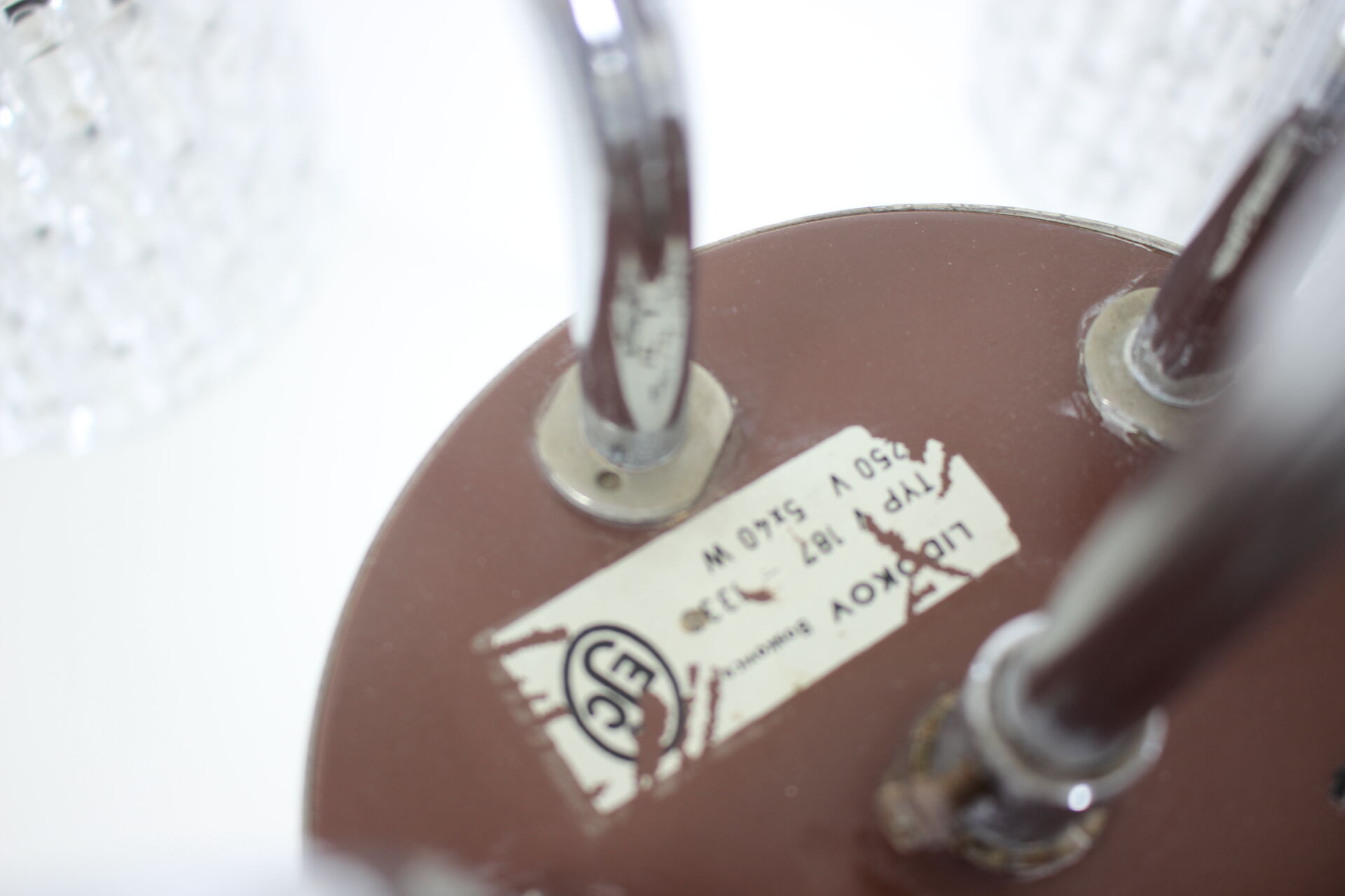 Chandelier Lidokov, 1960's