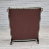 1950s, Danish vintage lounge chair, reupholstered, blend wool fabric.