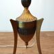 Lampe en laiton doré et argenté 1950.