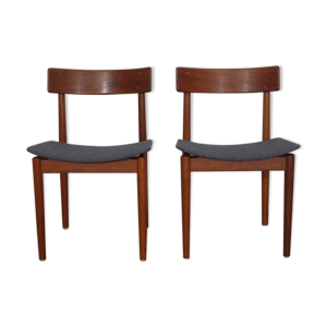 Paire de chaises scandinave