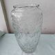 Moulded pressed glass vase