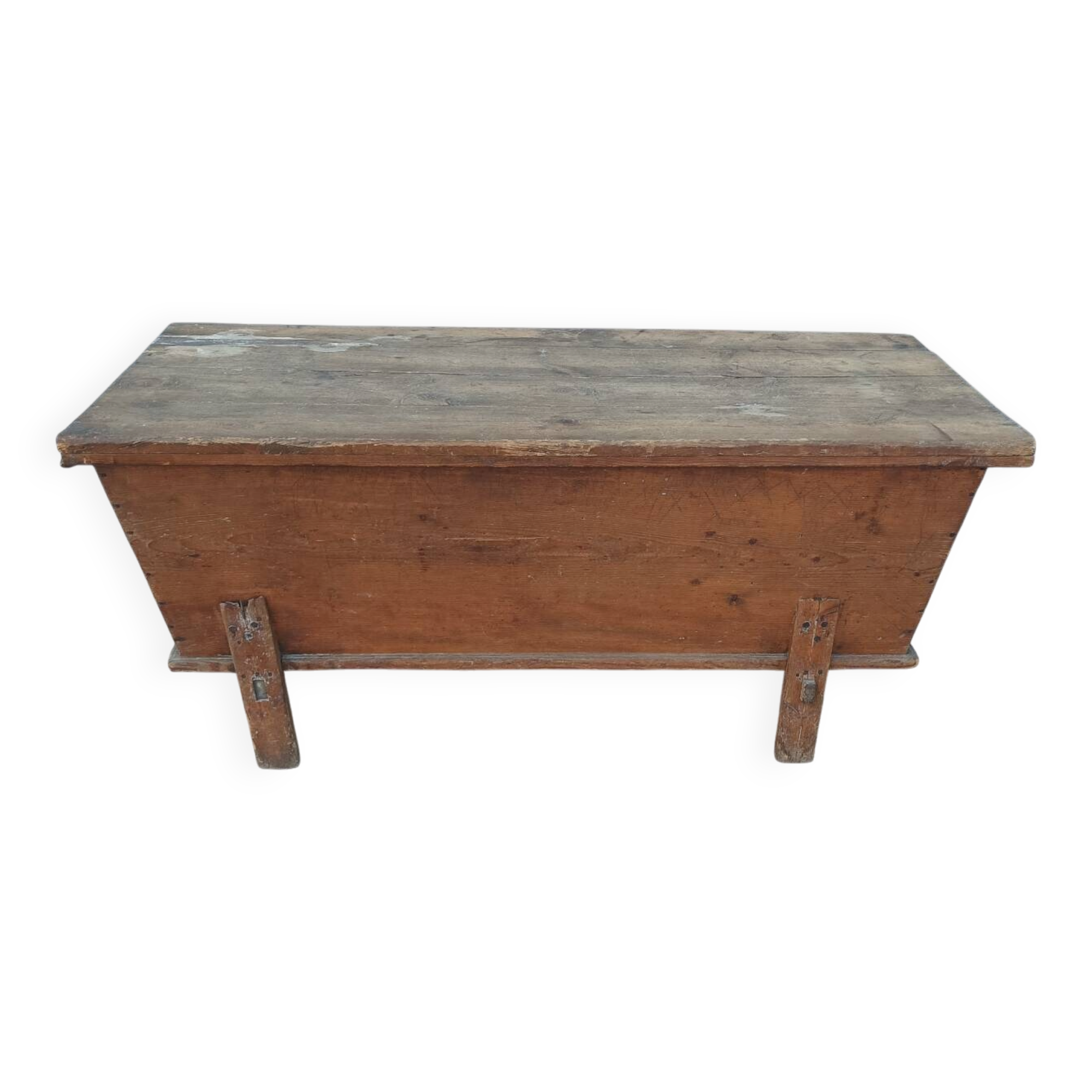 19th-century pine dough mixer