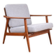 Fauteuil en teck danois du milieu du siècle, années 1960.