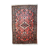 Vintage oriental handmade carpet 59cm x 93cm 1970s, 1c617