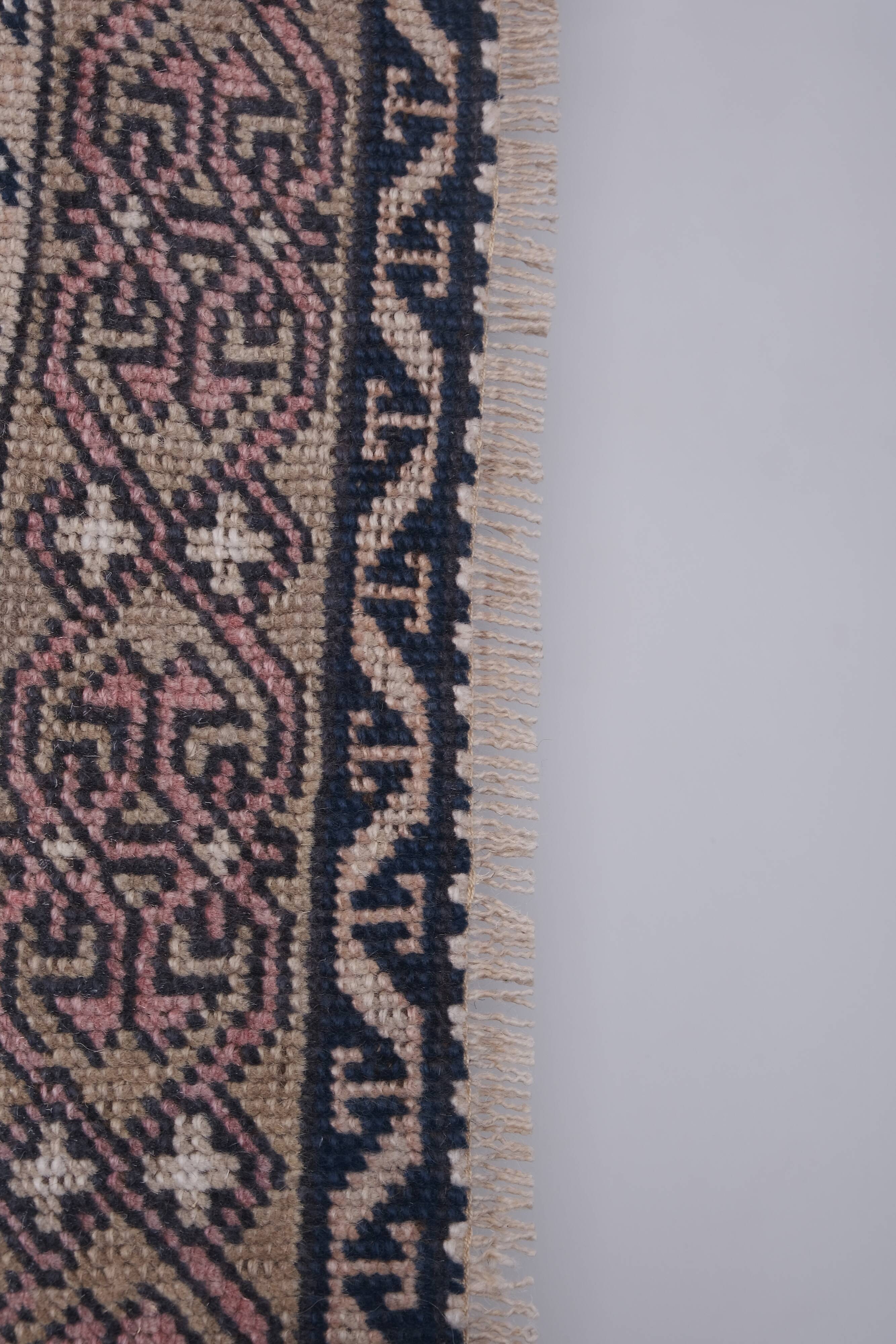 Tapis vintage turc de Oushak, tissé à la main 123x207 cm