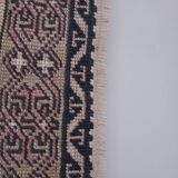 Tapis vintage turc de Oushak, tissé à la main 123x207 cm