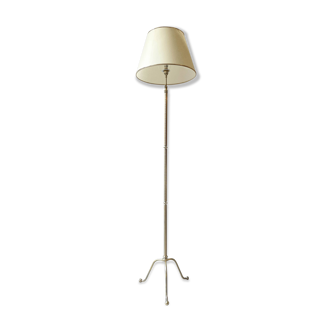 Lampadaire tripode en laiton et bronze vintage