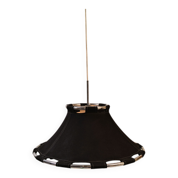 Black and chrome suspension "Anna", Anna Ehrner, Ateljé Lyktan 1970