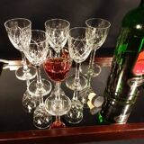 6 verres à porto en cristal