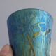 Vase in iridescent Glass Art new of PEACKOCK