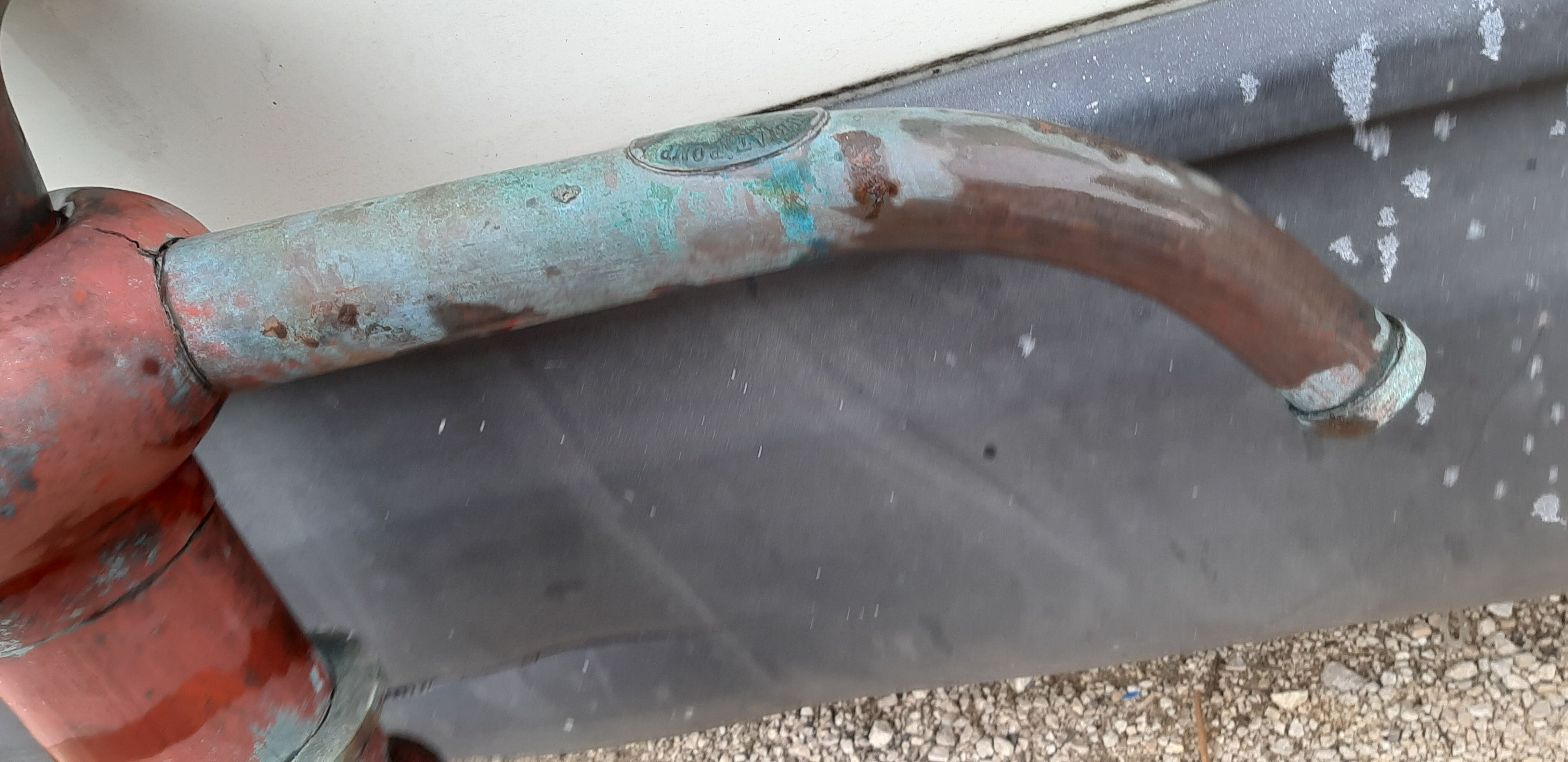 Red Copper Garden Well Pump 19th