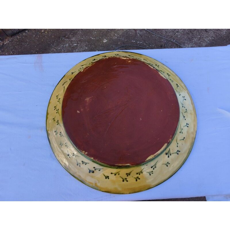 Glazed stoneware dish from St Jean de Fos