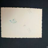 Original photograph from the 40s, Girl on horseback