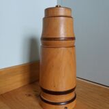 Turned wooden lamp base