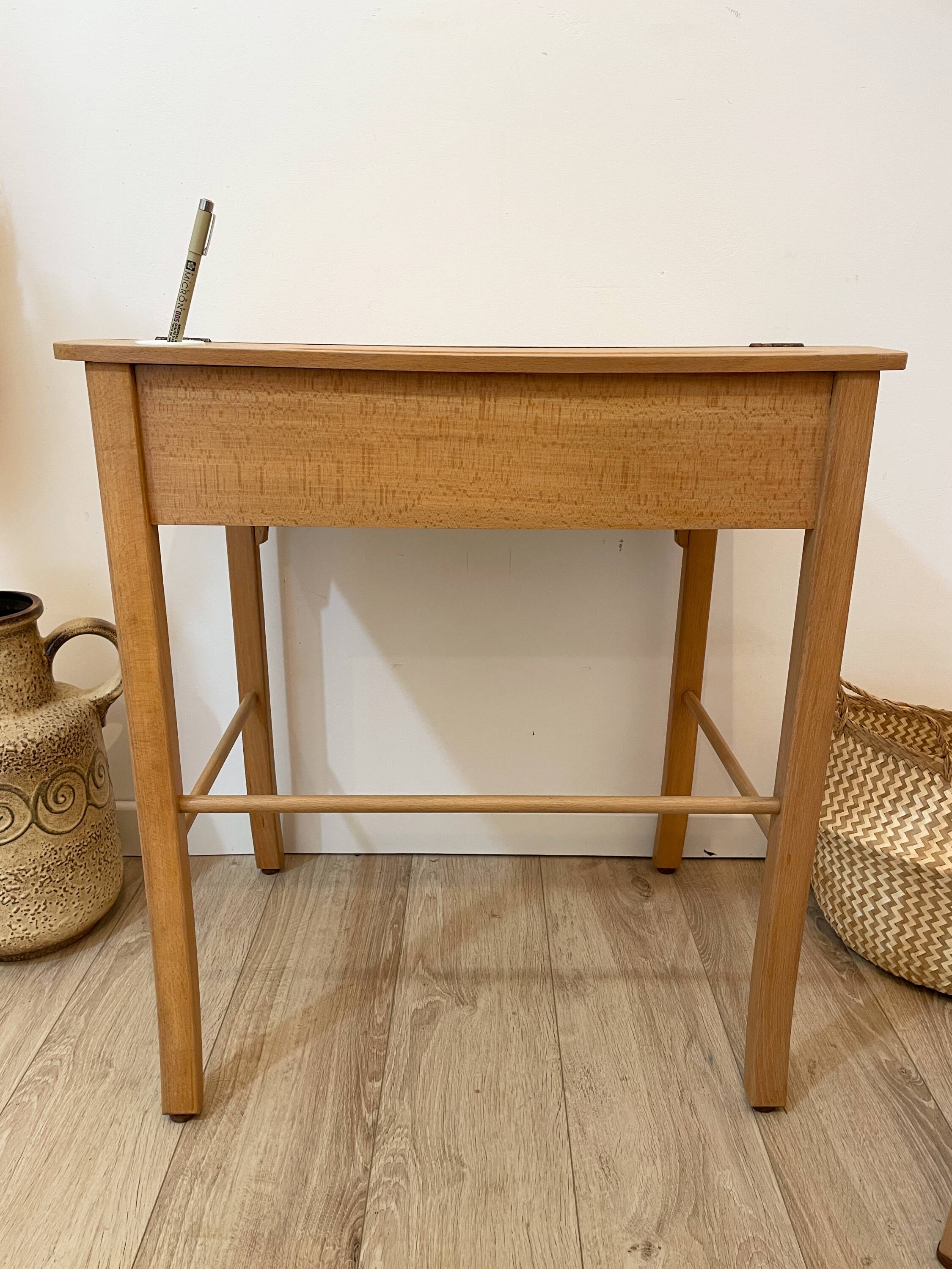Pupitre/Bureau enfant et sa chaise - Baumann - Années 50/60