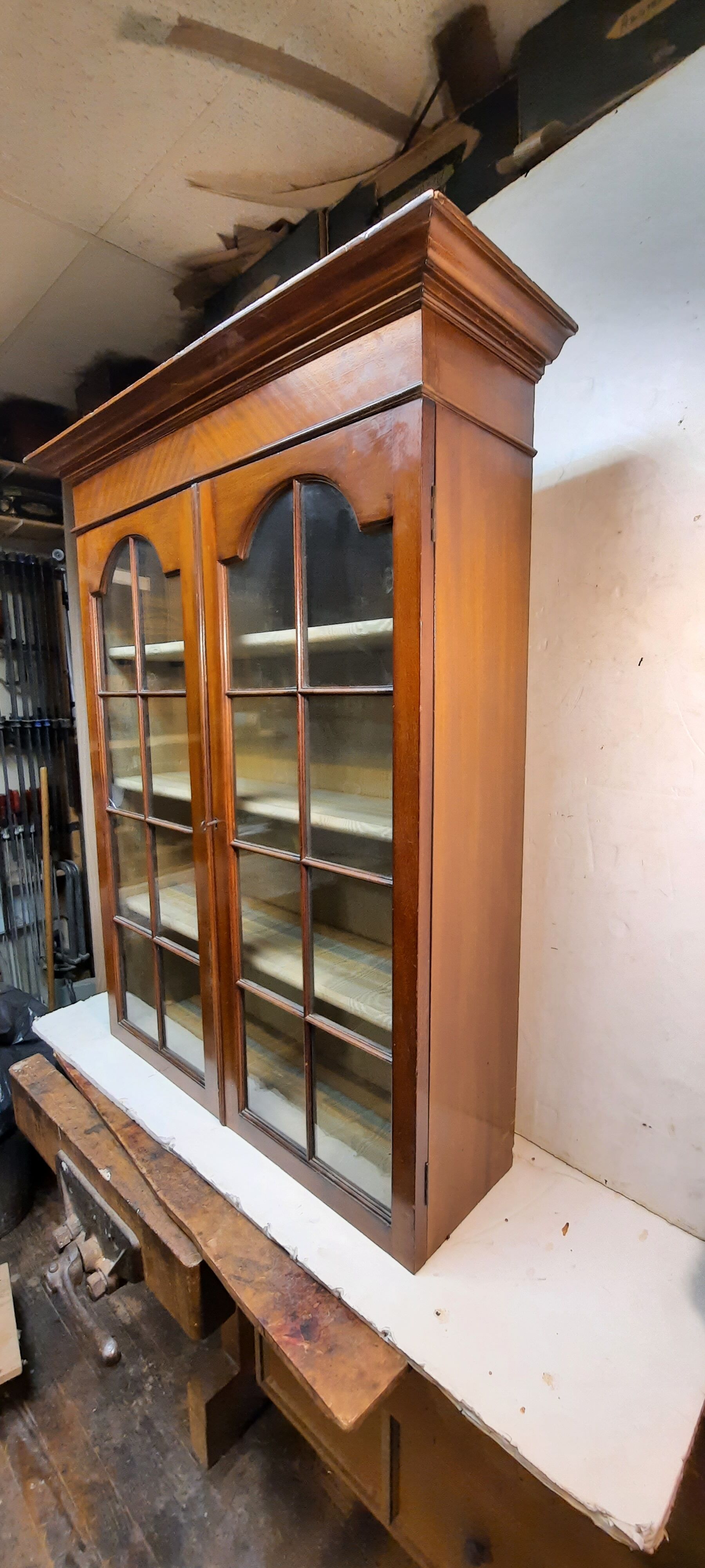 Vitrine anglais en acajou