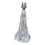 Lamp base in crystal by designer Joseph Bleichner, Saint Louis Crystal.