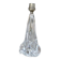 Lamp base in crystal by designer Joseph Bleichner, Saint Louis Crystal.