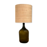 Lampe dame jeanne et rabane