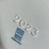 Vase en porcelaine biscuit vintage organique du milieu du siècle par Sgrafo Modern