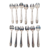 Fourchettes à huitres en métal argenté 12 g