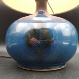 Sandstone and ash enamel lamp by Mireille and Noël Dailler Blanot circa 1970