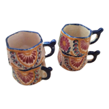 Set of 4 Henriot Quimper cups