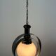 Lustre italien par MAZZEGA en métal, bois et verre Murano 1970