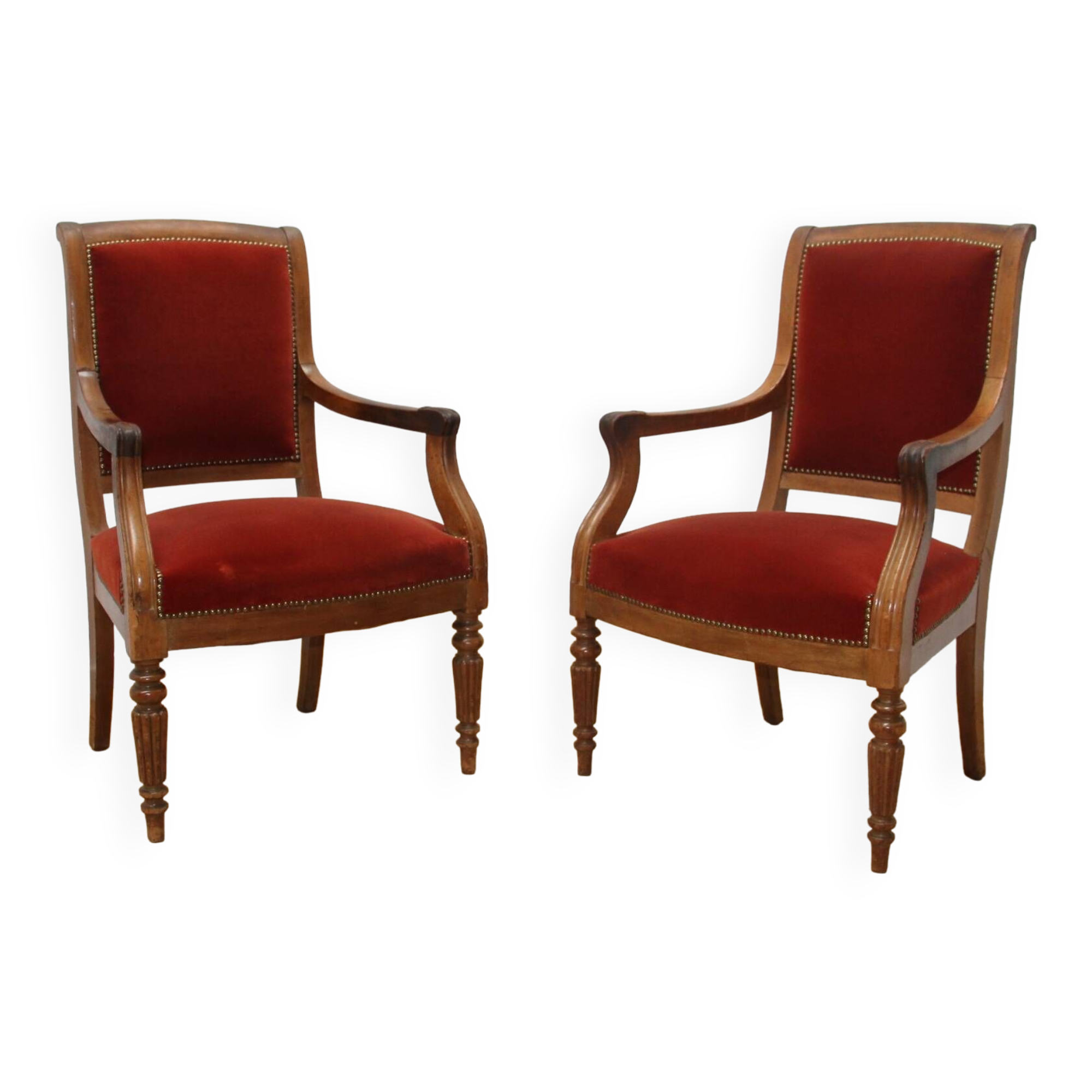 Pair of Empire style armchairs