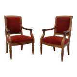 Pair of Empire style armchairs