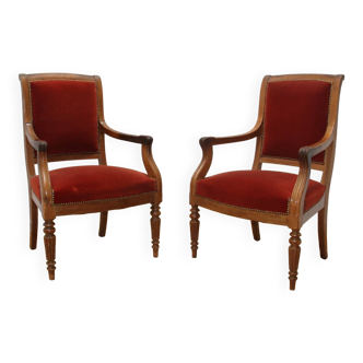 Pair of Empire style armchairs