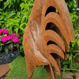 Sheet metal rooster, garden decoration