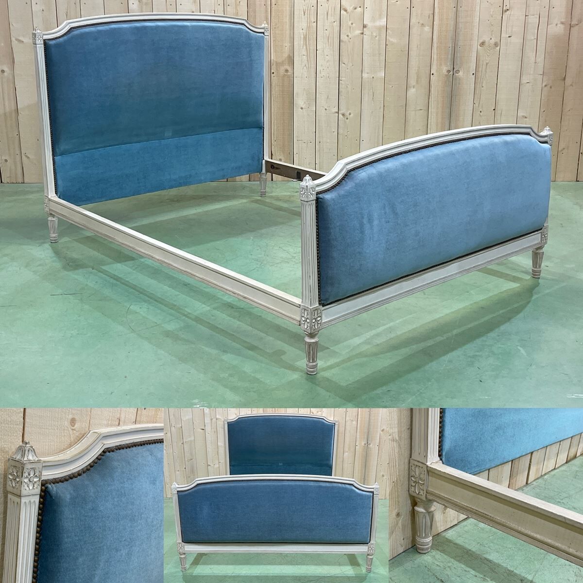 Louis XVI style bed of the 50s - bedding 140x190