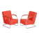 Bauhaus Armchairs in Beech & Chrome attributed to Mücke-Melder, Czech, 1930s, Set of 2