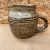 Ancien pichet v. benaix gres marron beige vintage