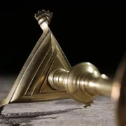17th-century French brass candlestick – circa 1690