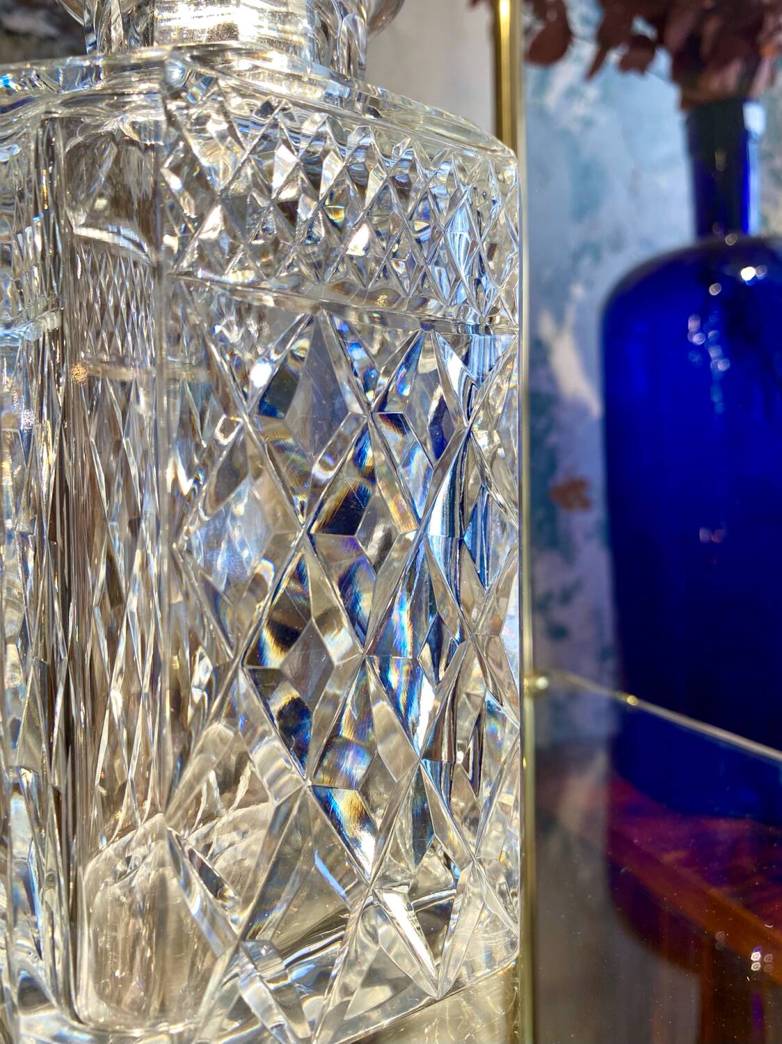 Cut crystal whisky decanter from the 60s/70s