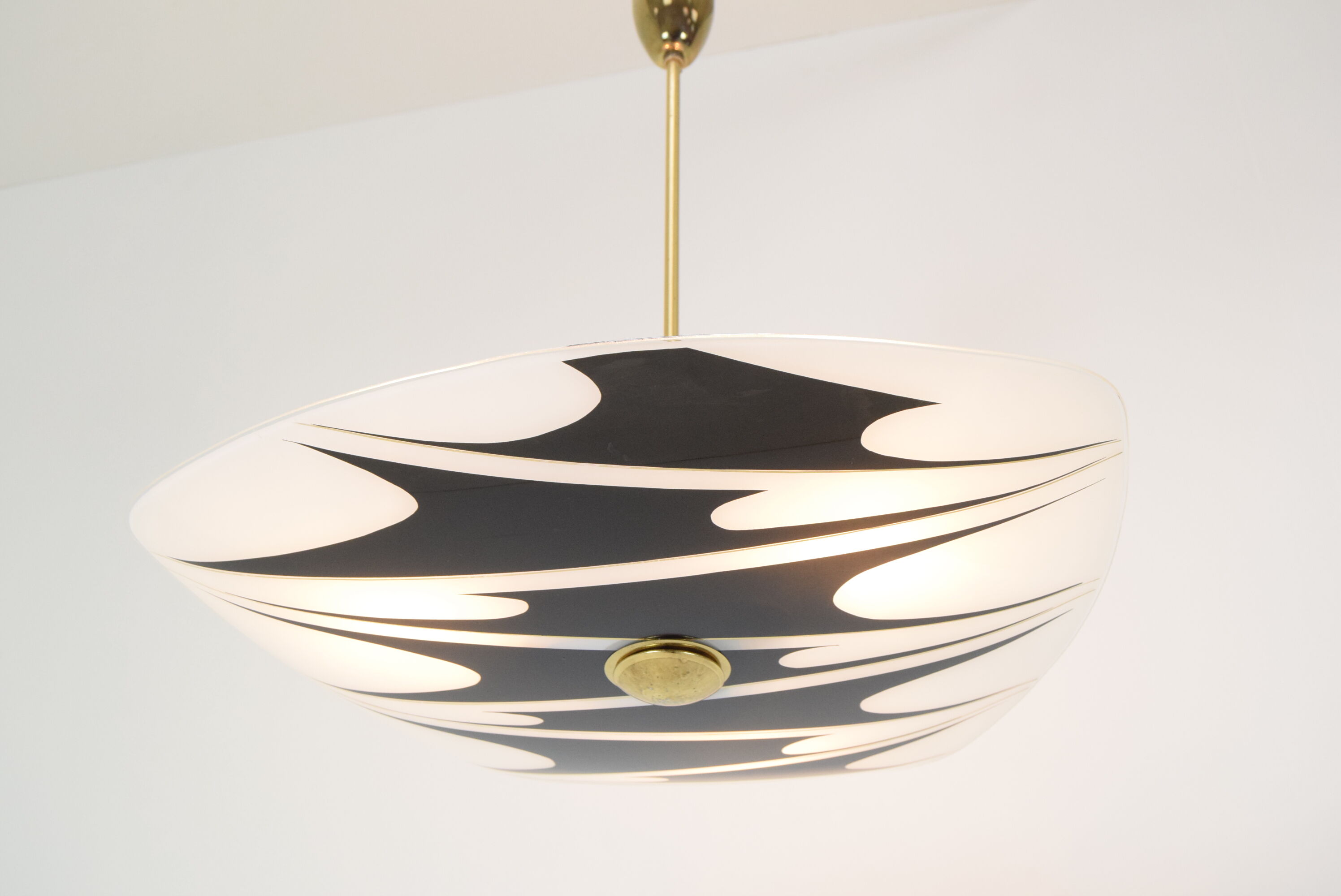 Mid-century Glass Pendant,1960's.