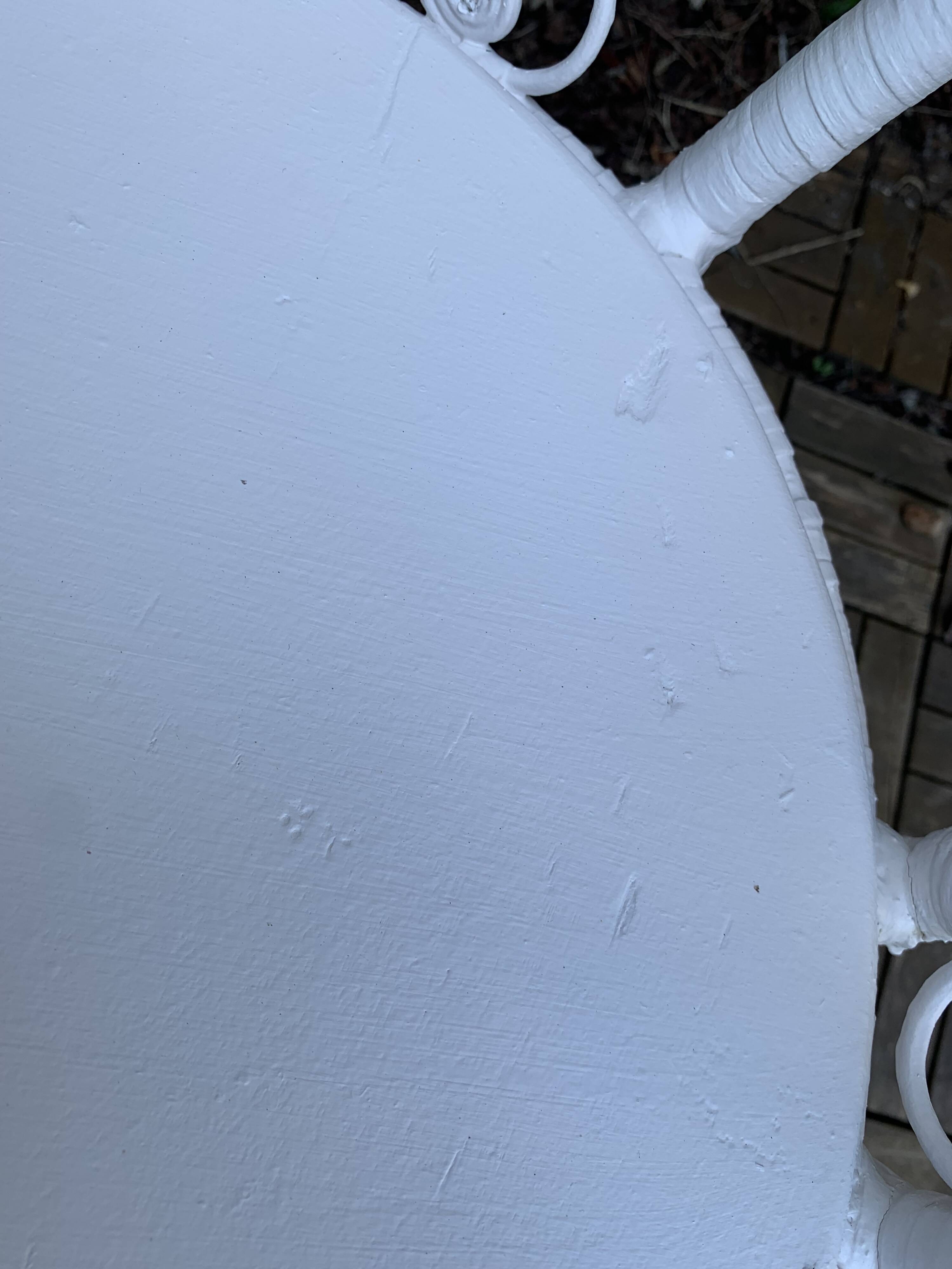 Peacock armchair and chair in white rattan, 1970