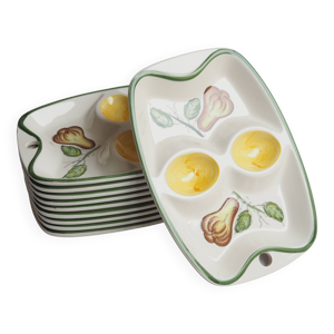 Série de 10 assiettes - salade