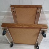 Table basse mobile vintage en plexiglas
