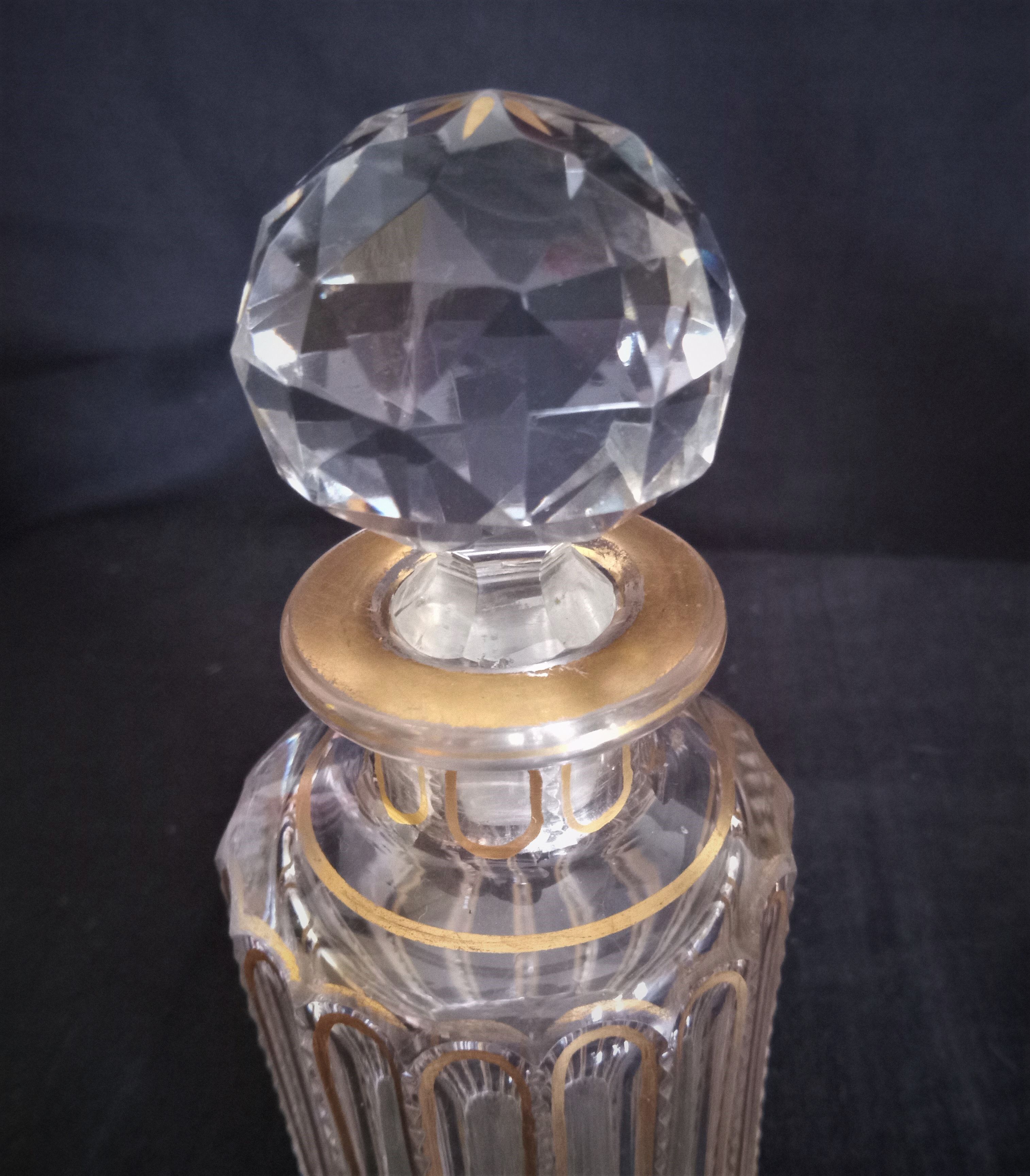 Ensemble de toilette en cristal de Baccarat modèle cannelures (avant 1936)