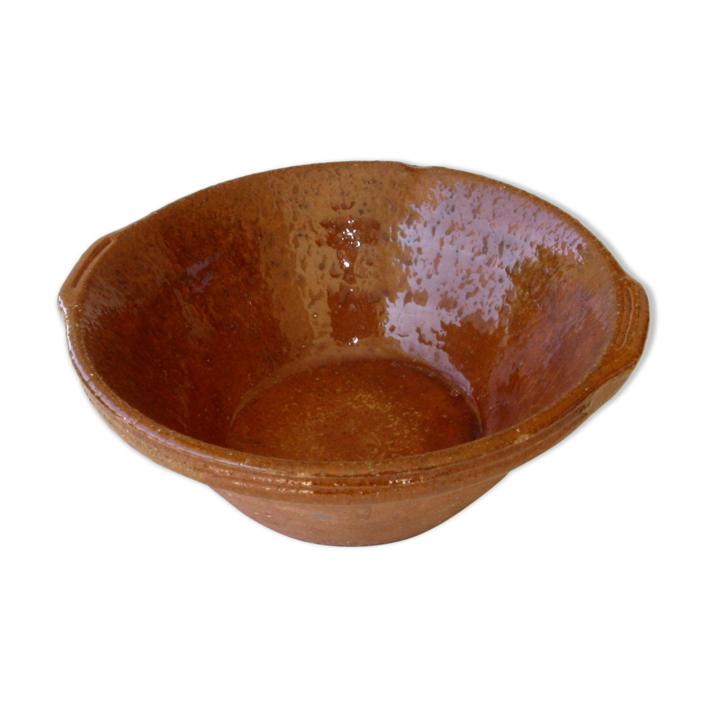 Sandstone or jatte in glazed terracotta - Cassole Flat cassoulet 28.5 cm