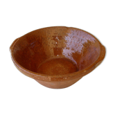 Sandstone or jatte in glazed terracotta - Cassole Flat cassoulet 28.5 cm