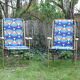 Lafuma space age folding garden chairs, 1964-74, set of two.