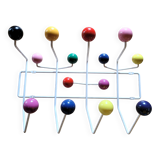 Multicoloured wall coat rack Hang it all Eames