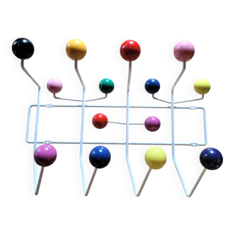 Multicoloured wall coat rack Hang it all Eames