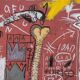 Jean-Michel Basquiat. Numbered color silkscreen print. 1990s.