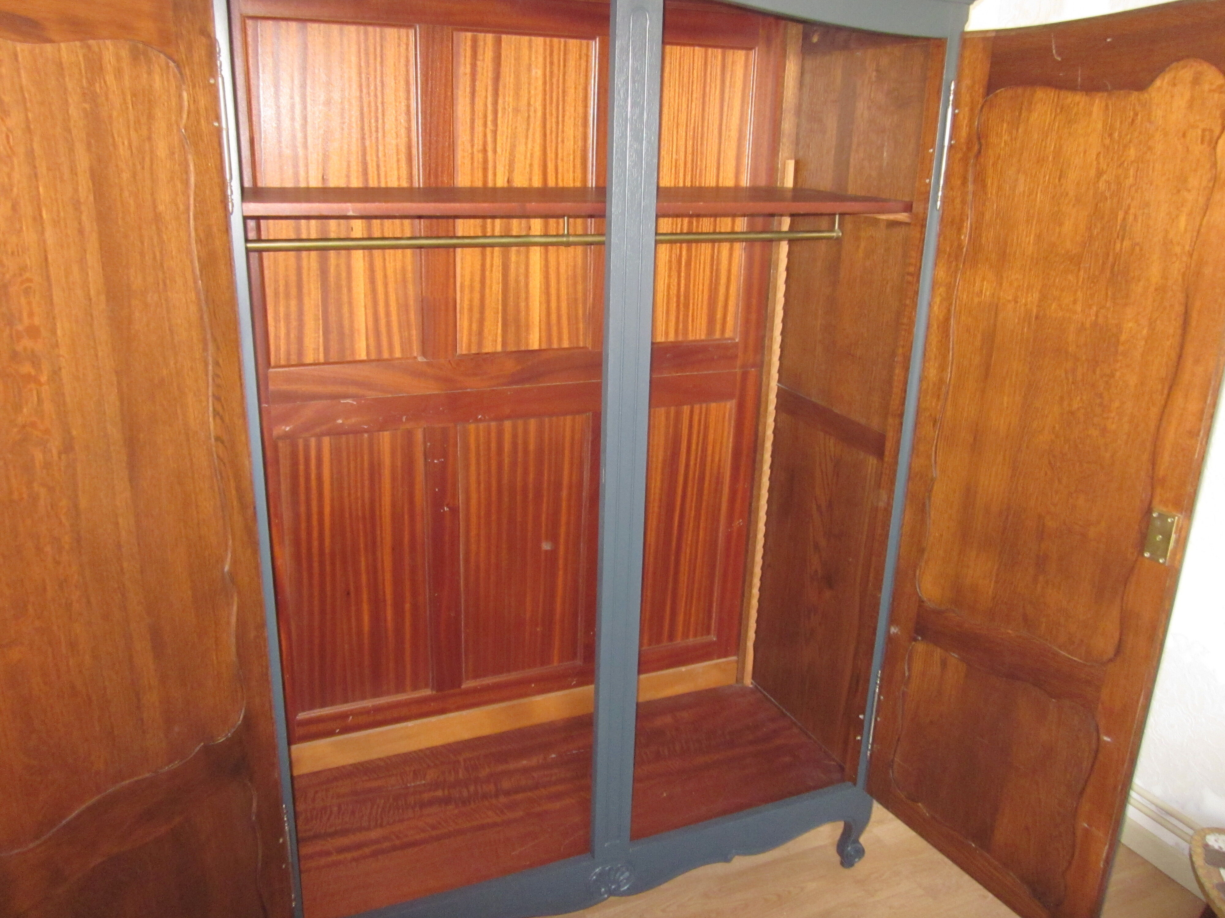 Old anthracite grey cabinet