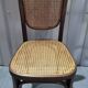 Vintage Thonet style bistro chair in cane and turned wood